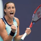 Caroline Garcia, ex-no 4 mondiale, va mettre fin à sa carrière professionnelle. KEYSTONE/AP/WILFREDO LEE